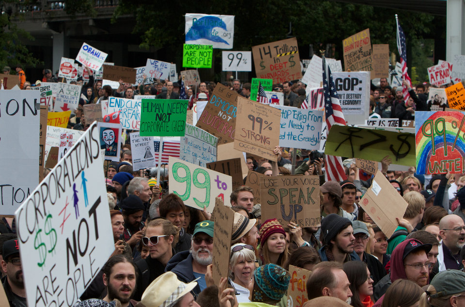 1000 s Turnout For Occupy Portland Protests Pictures 